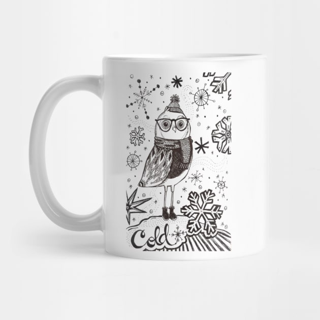 Cold Winter Owl by RuthMCreative